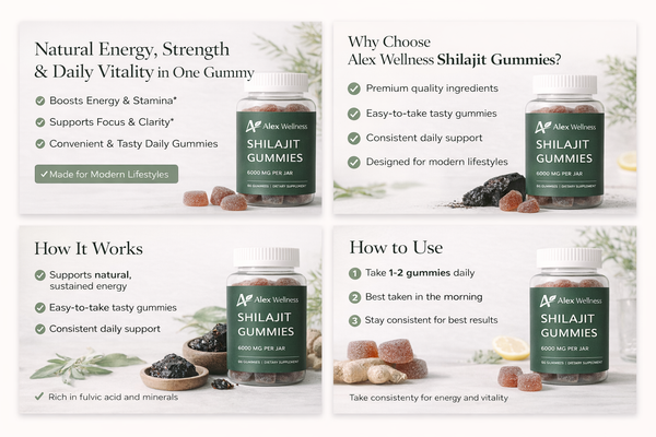 Alex Wellness Shilajit Gummies
